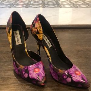 Steve Madden-floral heels
